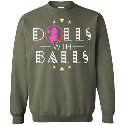 Bowling Lover T-shirt Dolls With Balls T-shirt Military Green