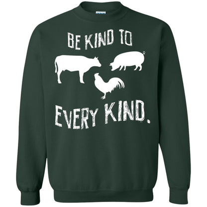 Be Kind To Every Kind Kindness Vegetarian Animal Lovers Gift Shirt Forest Green