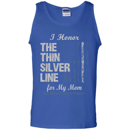 I Hornor The Thin Silver Line For My Mom And All Correctional Officers Shirt Royal