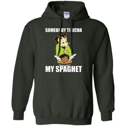 Somebody Toucha My Spaghet T-shirt Forest Green