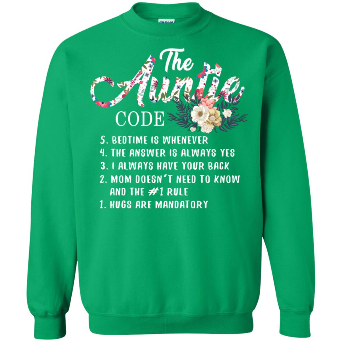 The Auntie Code Shirt For Womens Irish Green