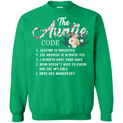 The Auntie Code Shirt For Womens Irish Green