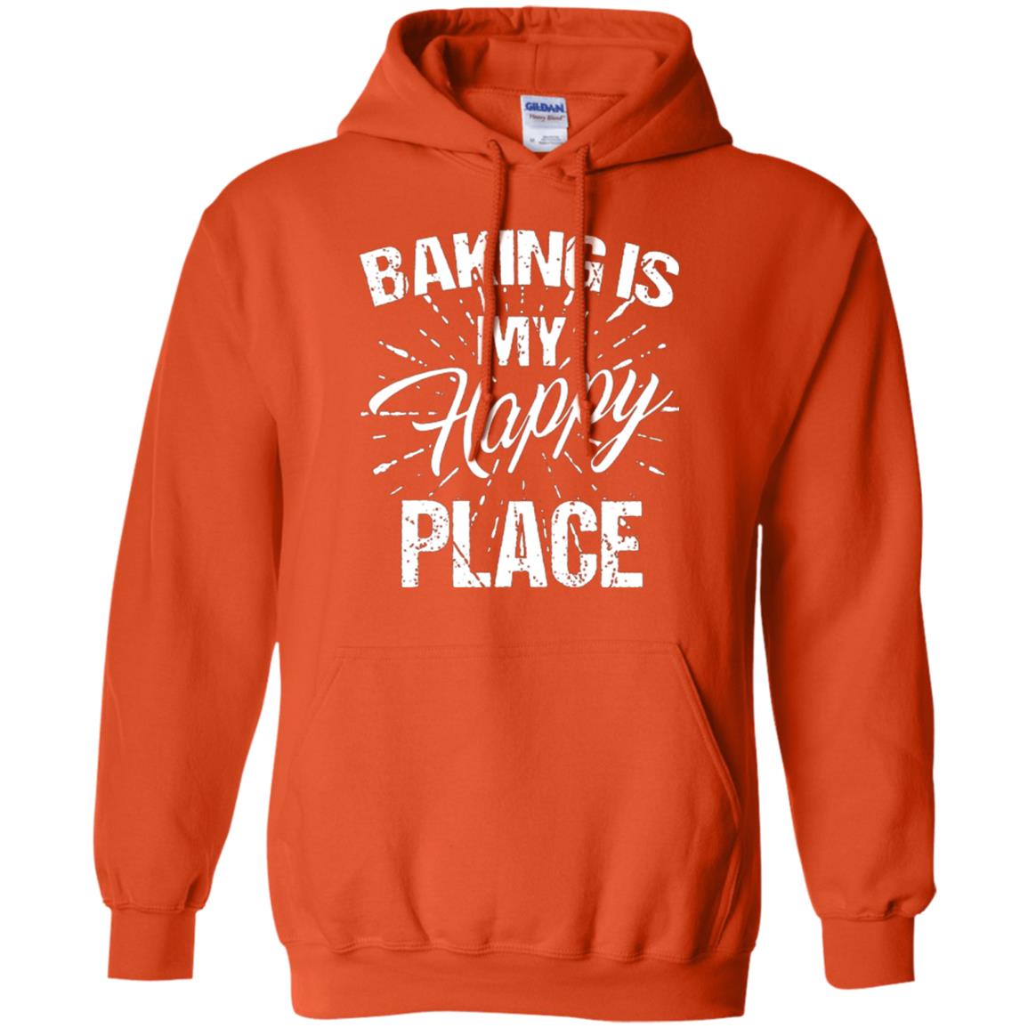 Baking Is My Happy Place Baker Shirt Orange