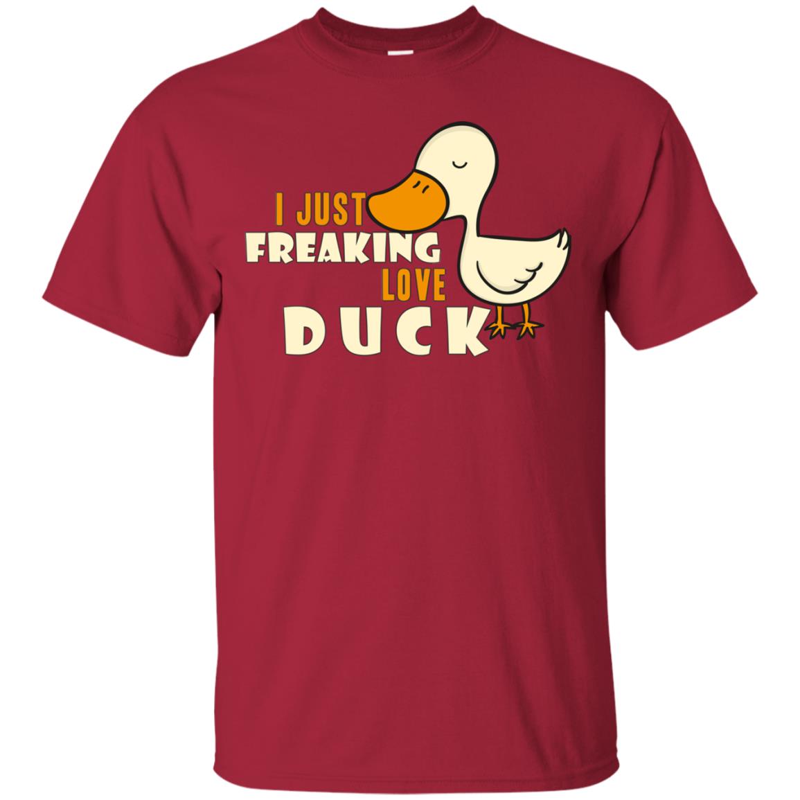 I Just Freaking Love Duck Shirt Cardinal