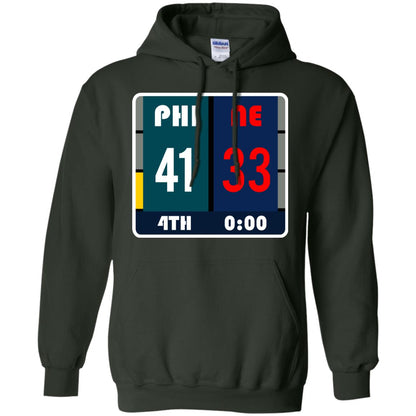 Football Philadelphia T-shirt Eagles Vs New England Forest Green
