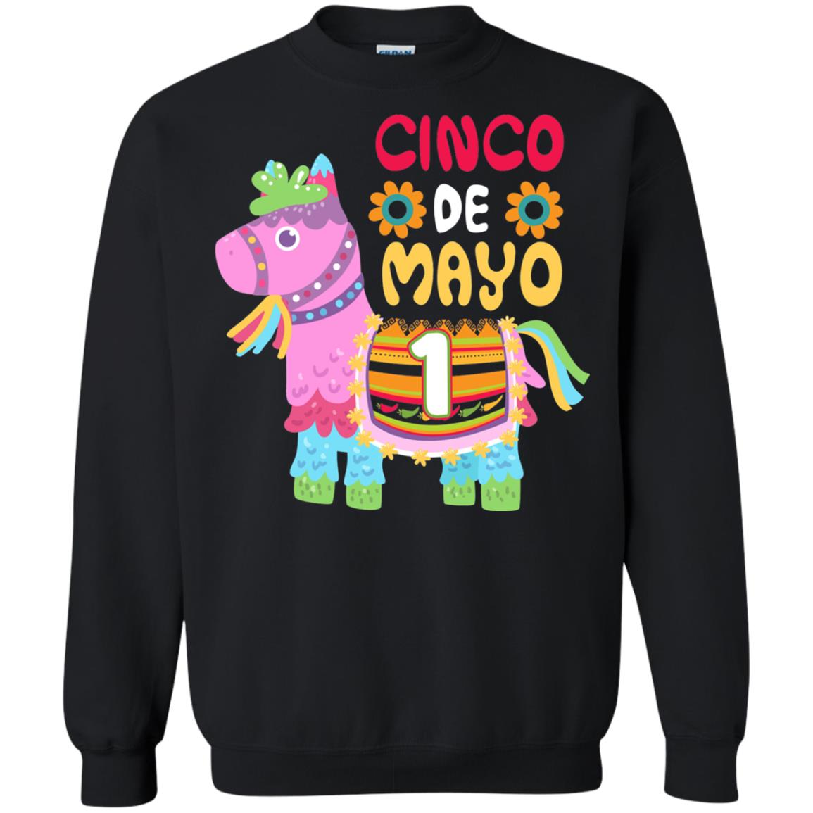 Cinco De Mayo Pinata Jockeys Horse Race 1st Birthday T-shirt Black