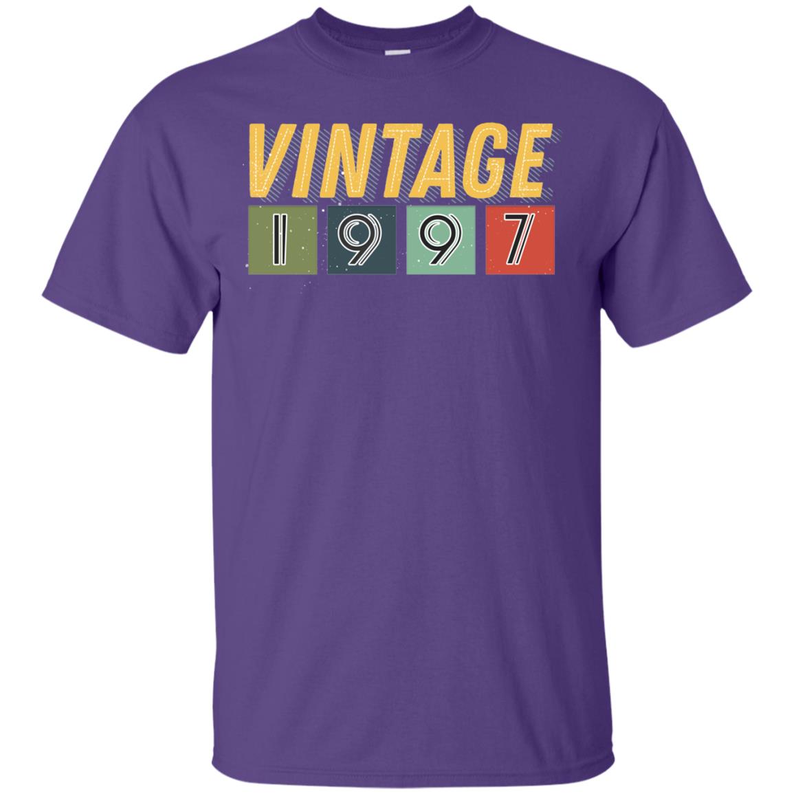Vintage 1997 21th Birthday Gift Shirt For Mens Or Womens Purple