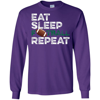 Eat Sleep Football Repeat Football Lover Shirt Purple