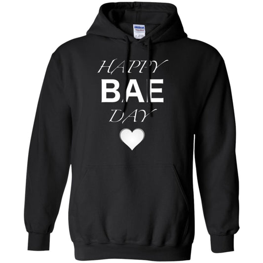Valentine_s Day T-shirt Happy Bae Day Black