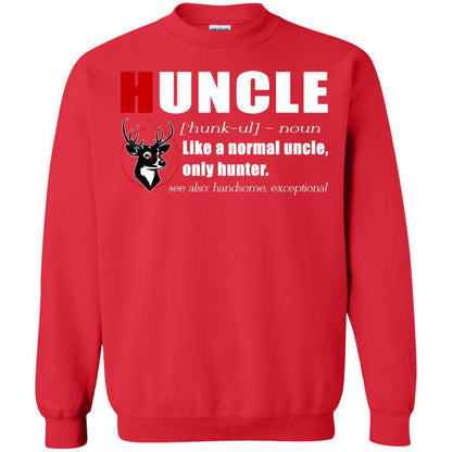 Huncle Definition Like A Normal Uncle Only Hunter Hunting Uncle Gift Shirt For Mens Red