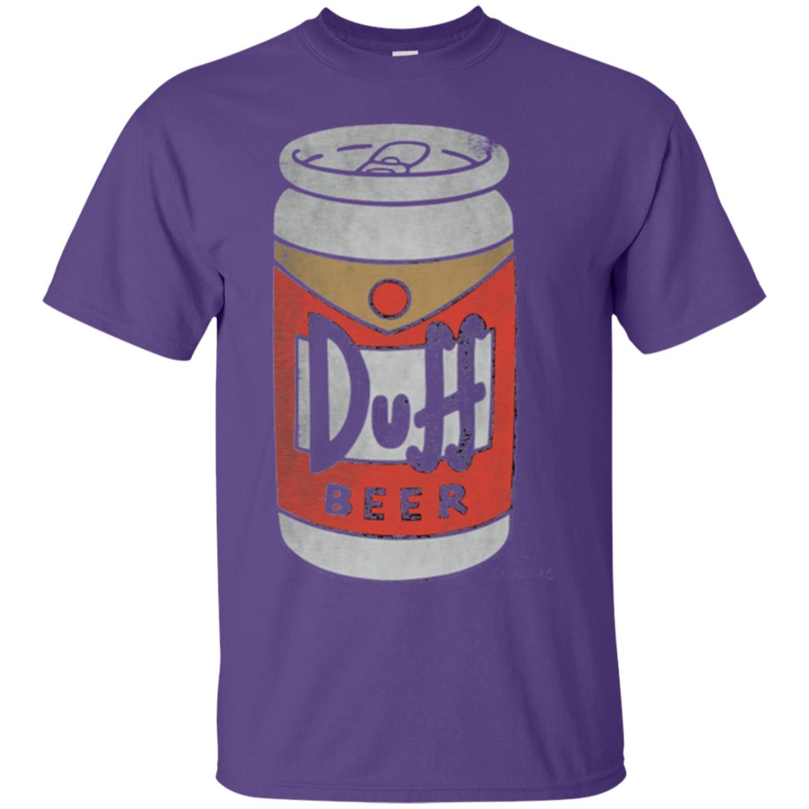 Iconic Brew T-shirt The Simpsons Duff Beer Purple