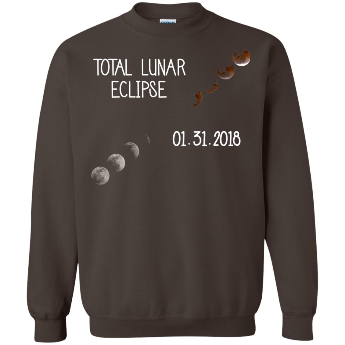 Total Lunar Eclipse 01-31-2018 Celebration Shirt Dark Chocolate