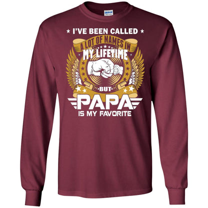 But Papa Is My Favorite Papa Shirt Maroon