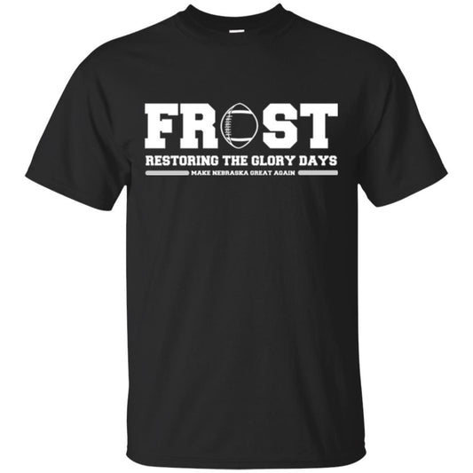 Football T-shirt Scott Frost 2018 Make Nebraska Black
