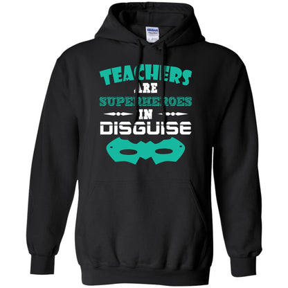 Teachers Are Superheroes In Disguise Movie Lover T-shirt Black