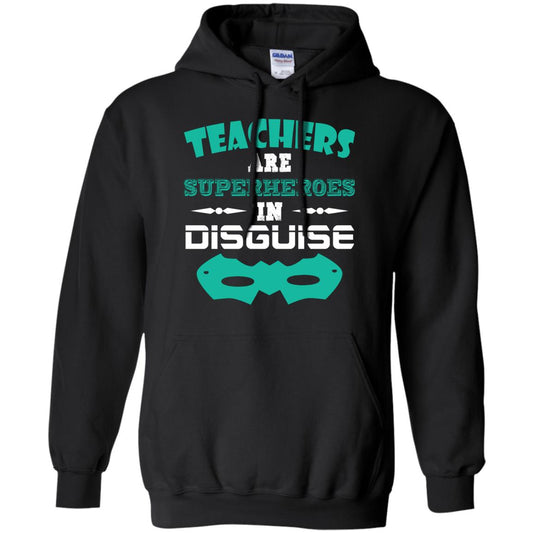 Teachers Are Superheroes In Disguise Movie Lover T-shirt Black