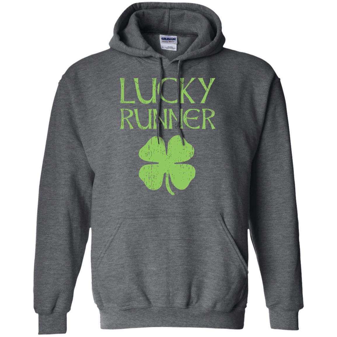 Irish Running Lucky Runners St. Patrick_s Day T-shirt Dark Heather