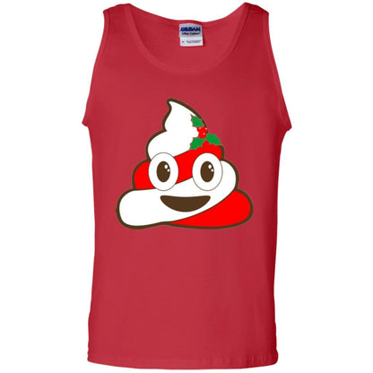 Funny Christmas T-shirt Poop Emojis Christmas Red
