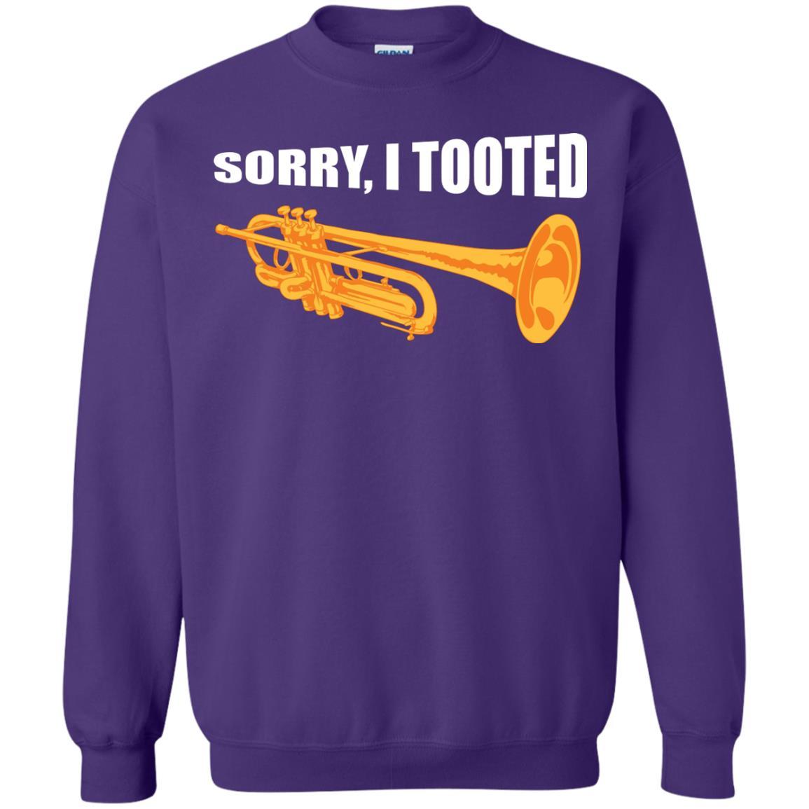 Trumpet Lovers T-Shirt Sorry, I Tooted Purple