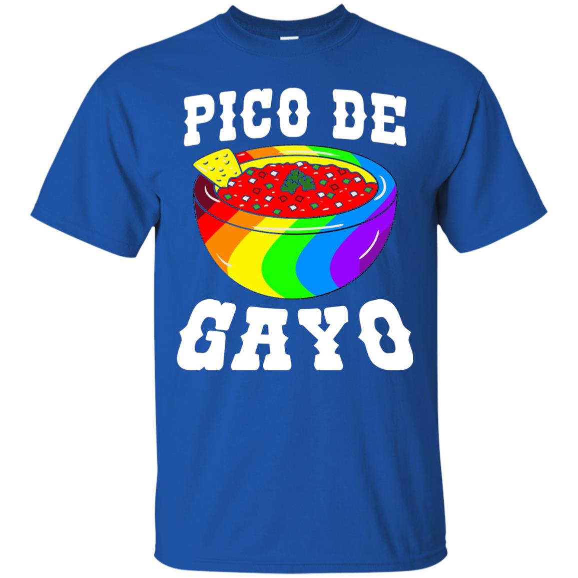 Pico De Gayo Rainbow Lgbt T-shirt Royal