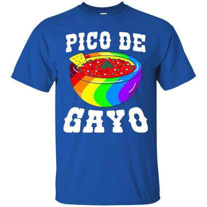 Pico De Gayo Rainbow Lgbt T-shirt Royal