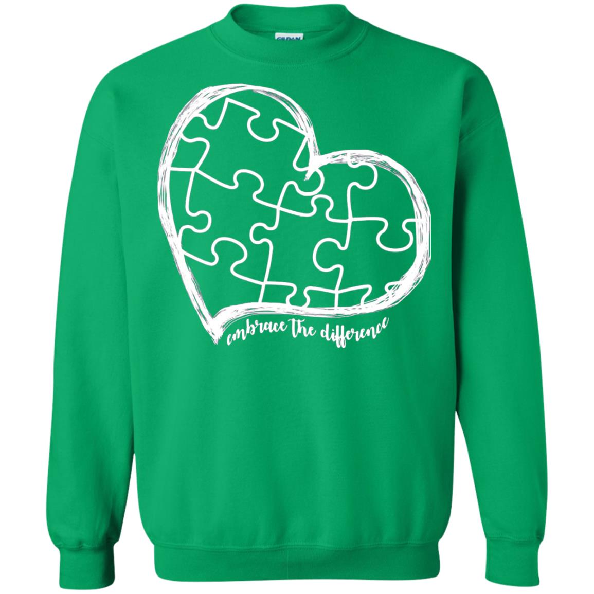 Autism Awareness Embrace Differences Shirt Irish Green