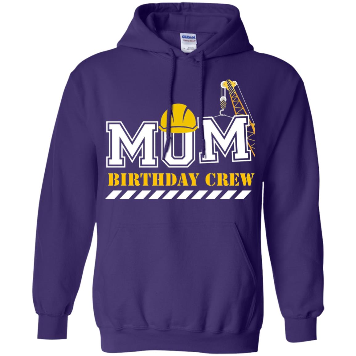 Mom Birthday Crew Mommy T-shirt Purple