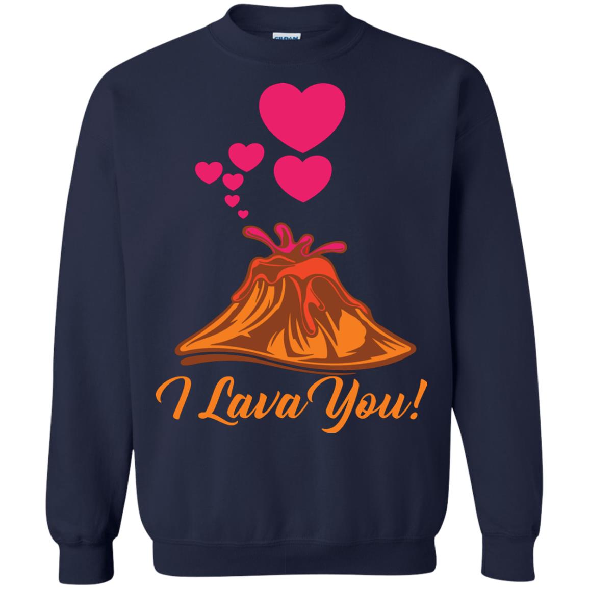Valentines Day T-shirt I Lava You Navy