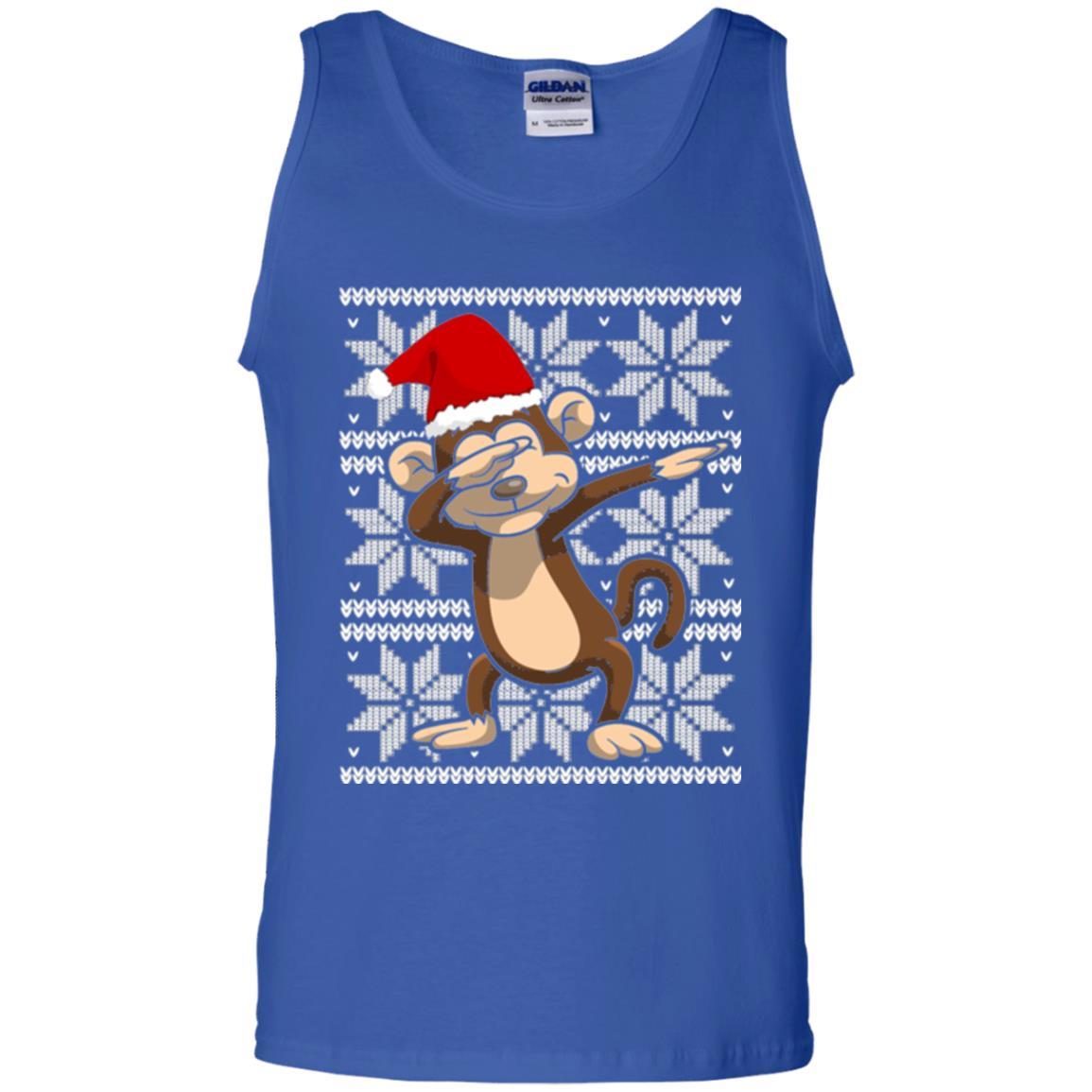 Christmas T-shirt Dabbing Monkey Royal