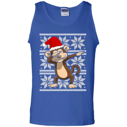 Christmas T-shirt Dabbing Monkey Royal