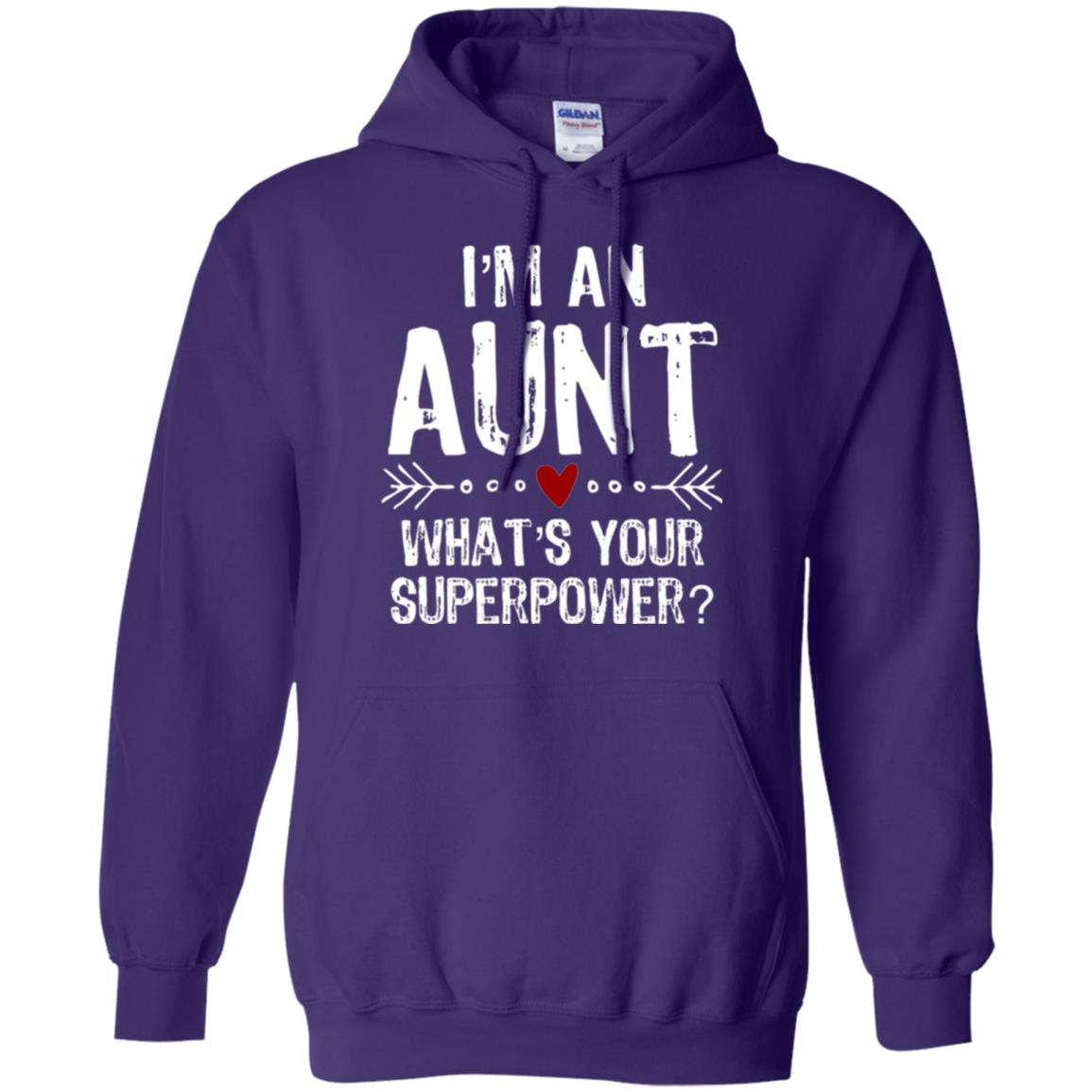 Aunt T-shirt I_m An Aunt What_s Your Superpower Purple