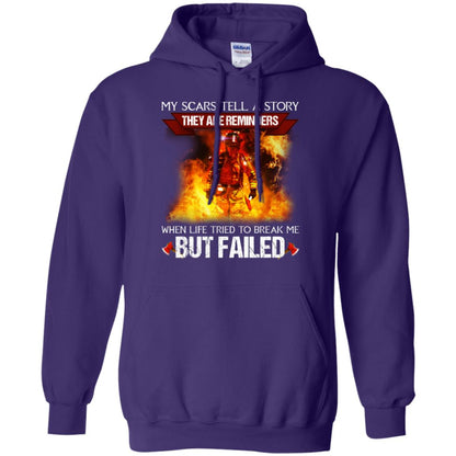 My Scars Tell A Story They Are Reminders When Life Tried To Break Me But Failed Shirt Purple
