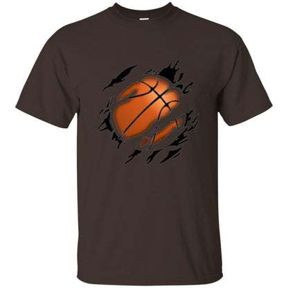 Basketball Lover T-shirt Basketball In Me Dark Chocolate