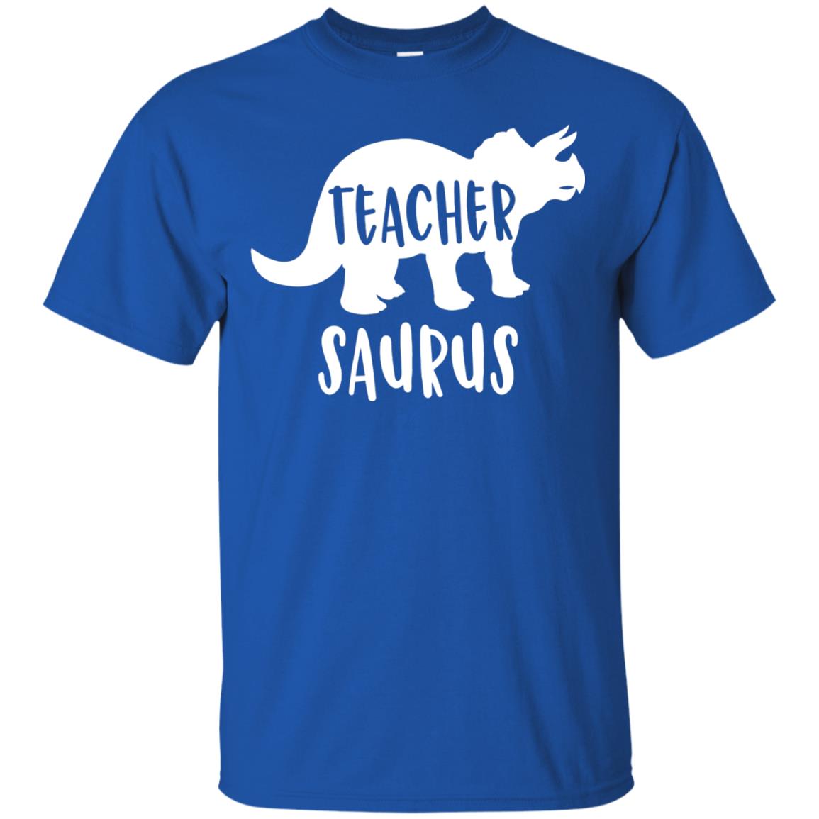Teachersaurus Shirt Funny Appreciation Gift Teacher Dinosaur Royal