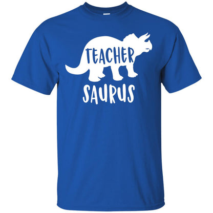 Teachersaurus Shirt Funny Appreciation Gift Teacher Dinosaur Royal