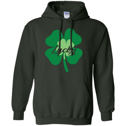 Saint Patrick's Day T-shirt Lucky Leprechaun Forest Green