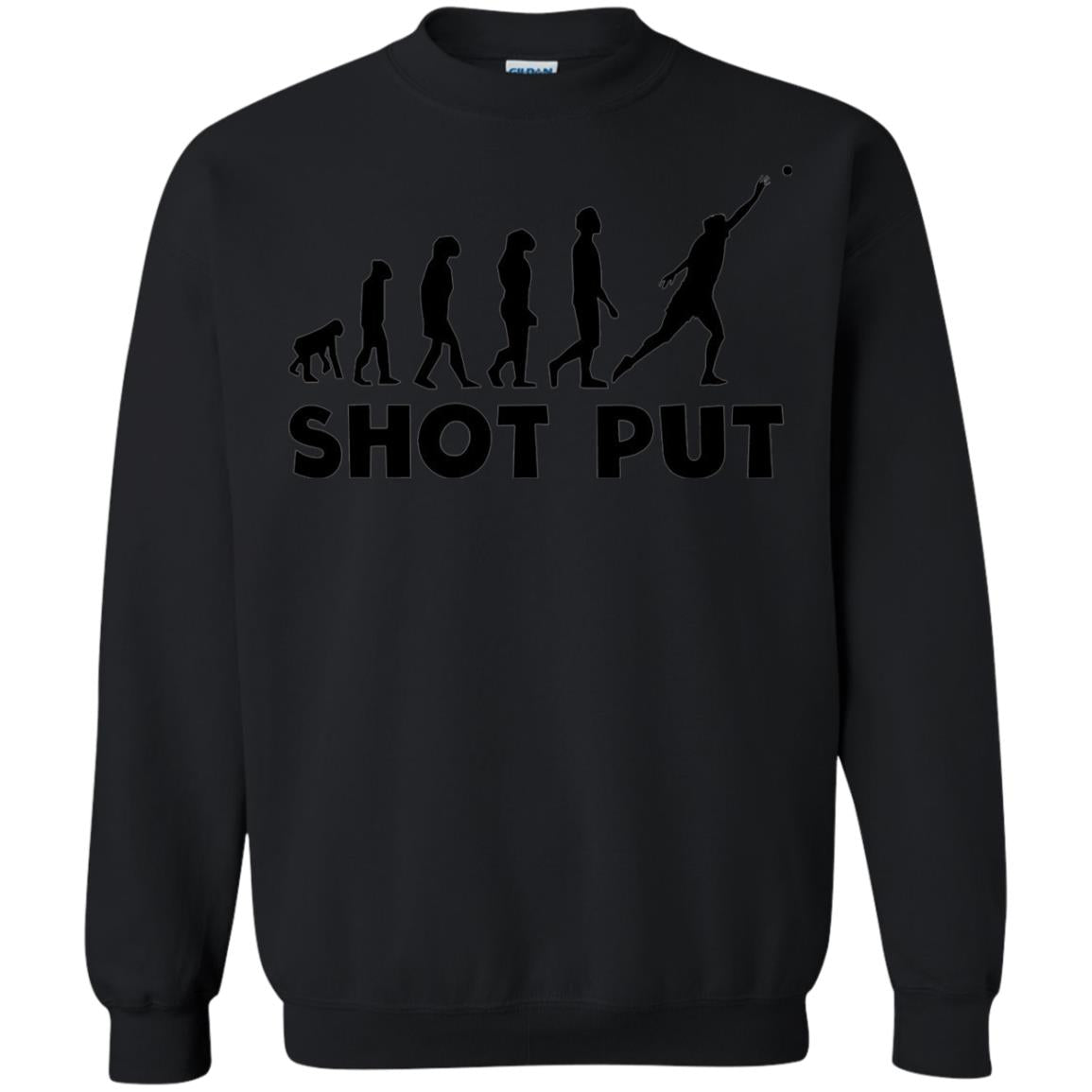 Funny Shot Put Evolution T-shirt Black