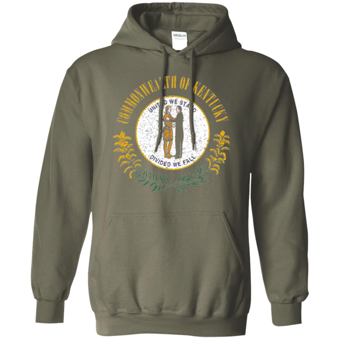 Kentucky State Flag T-shirt Military Green