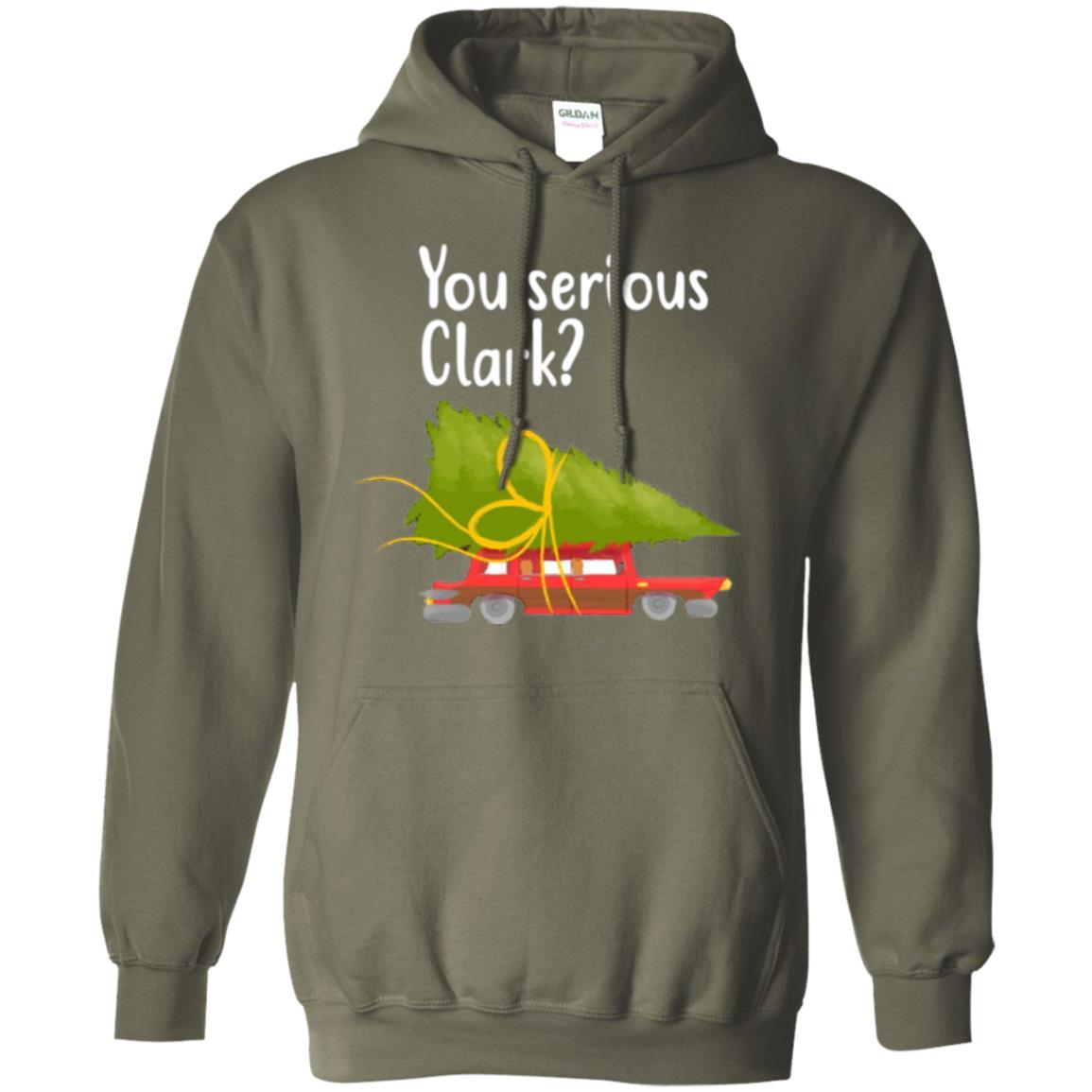 Christmas T-shirt You Serious Clark Griswold Military Green