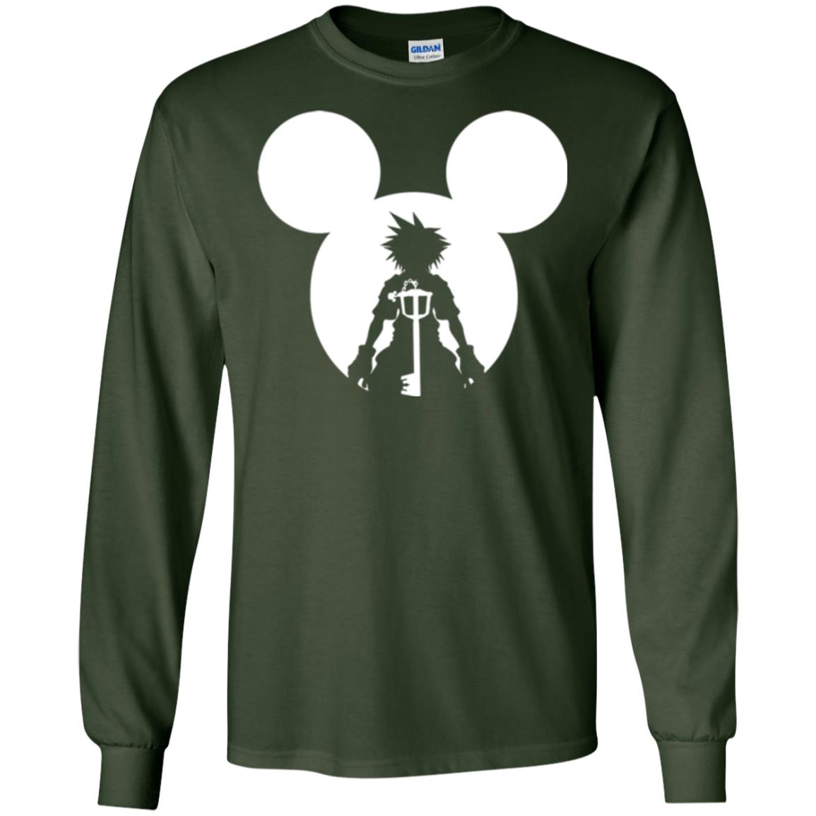 Mickey Lovers T-shirt Disney Kingdom Hearts Forest Green