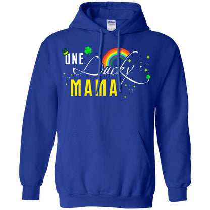 One Lucky Mama St. Patrick_s Day T-shirt Royal