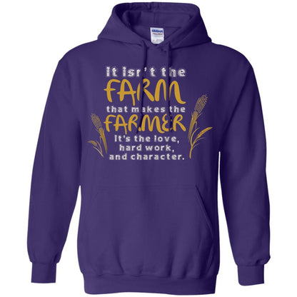 Farmer T-shirt It Isn't The Farm That Makes The Farmer Purple