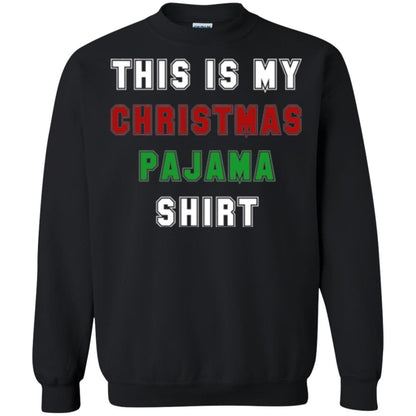 Christmas T-shirt This Is My Christmas Pajama Black