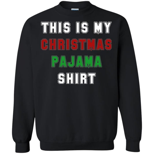 Christmas T-shirt This Is My Christmas Pajama Black