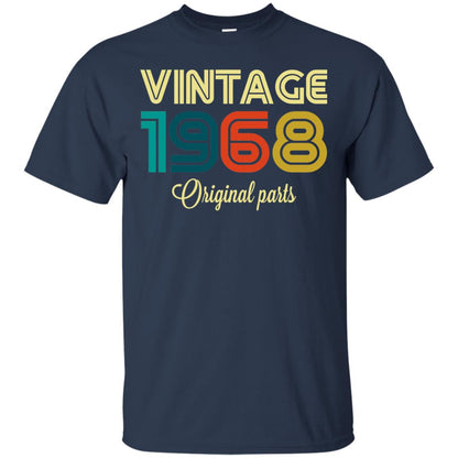 Vintage 1968 Funny Old School 50th Birthday T-shirt Navy