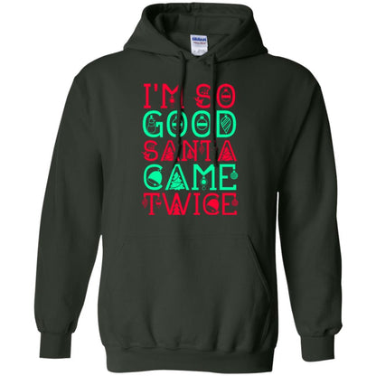Christmas T-shirt I'm So Good Santa Cam Twice Forest Green