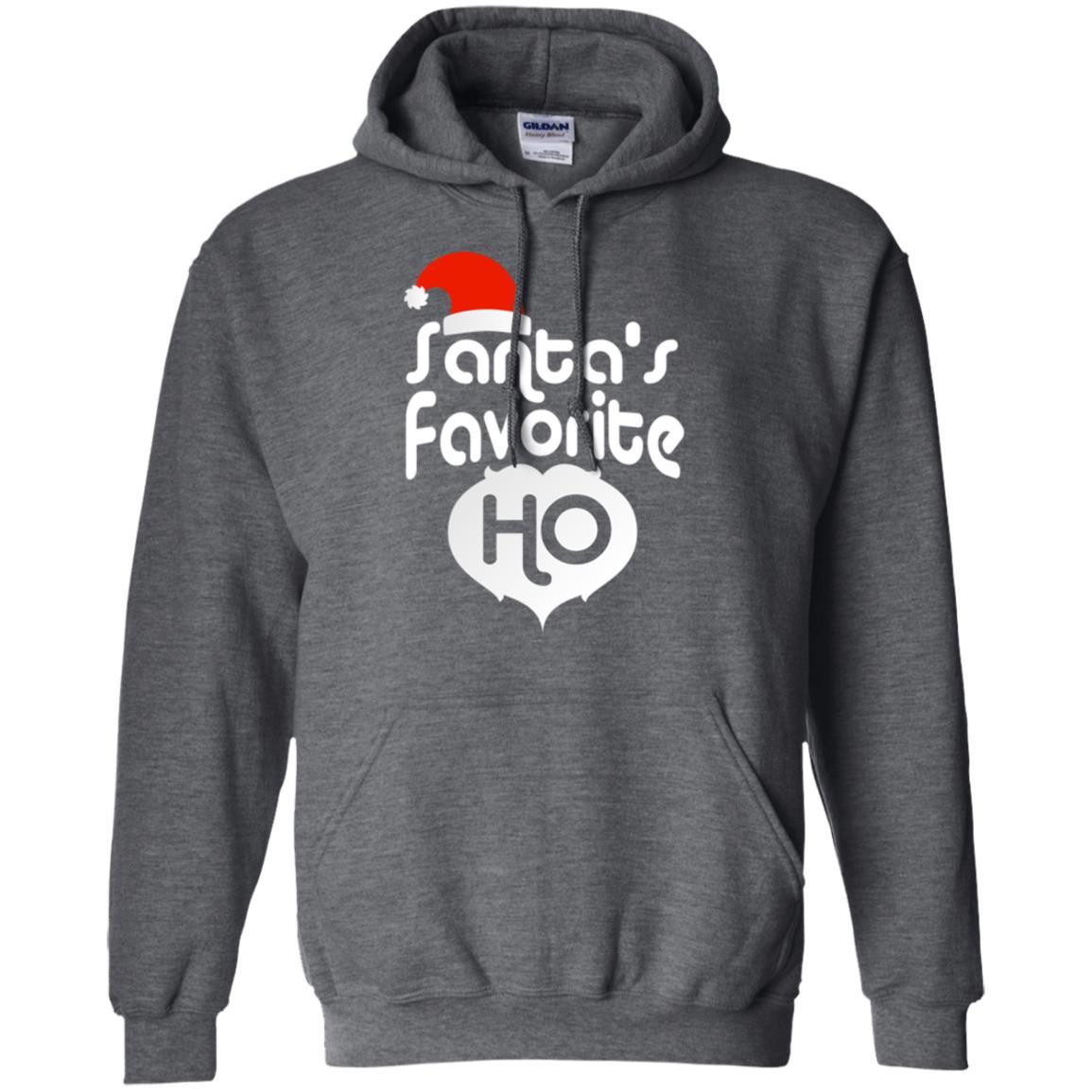 Christmas T-shirt Santa's Favorite Ho Dark Heather