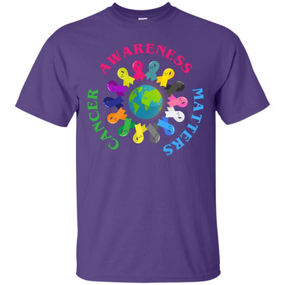 All Cancer Ribbons For All Cancer Awareness T-shirt Purple