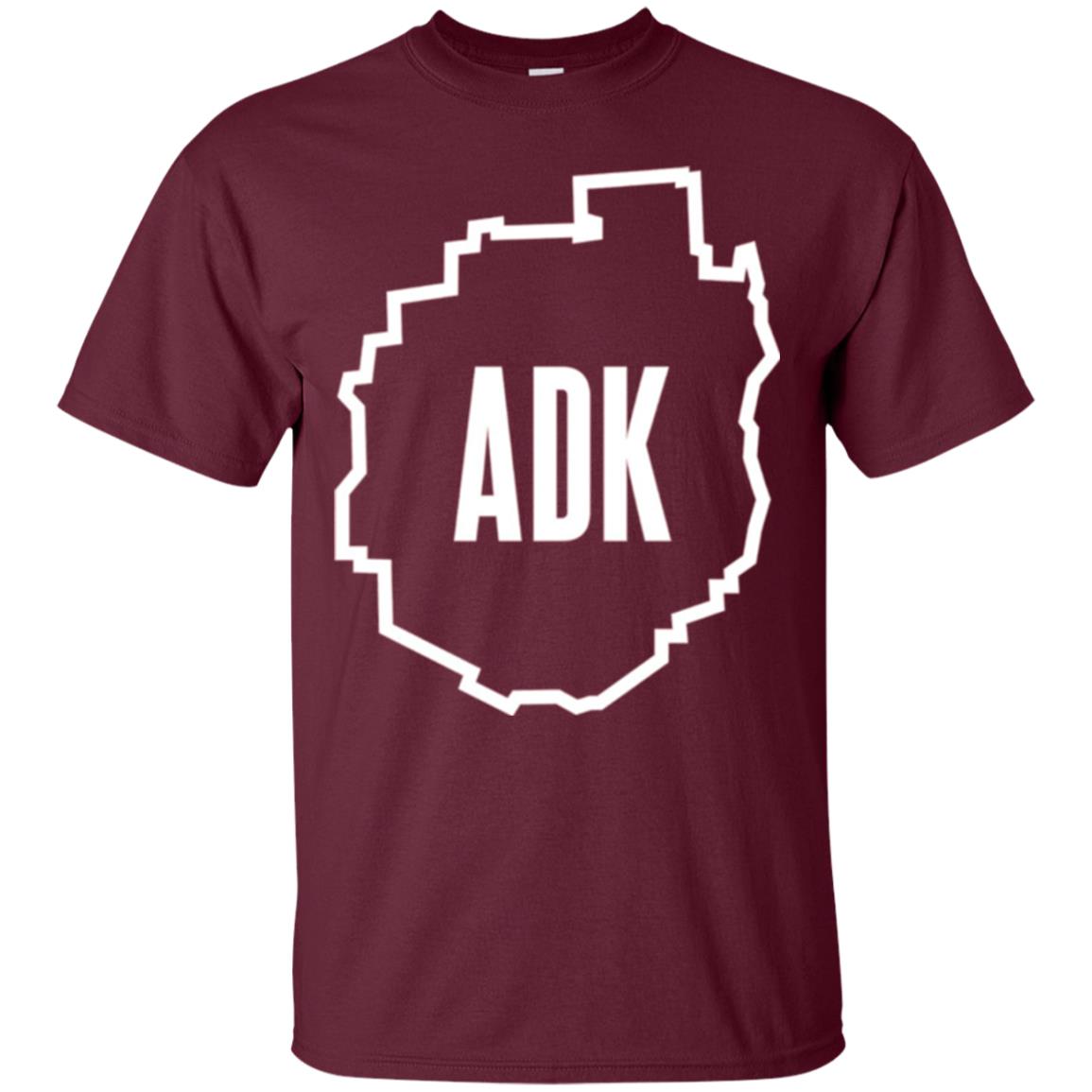 Adirondacks Adk T-shirt Maroon