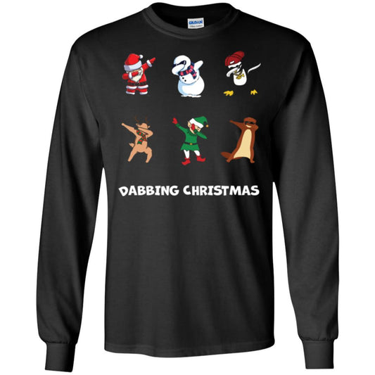 Dabbing Christmas T-shirt Black